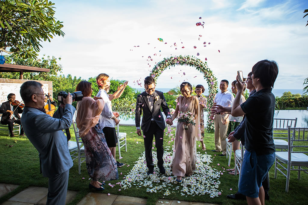 Here comes the bride (and groom)