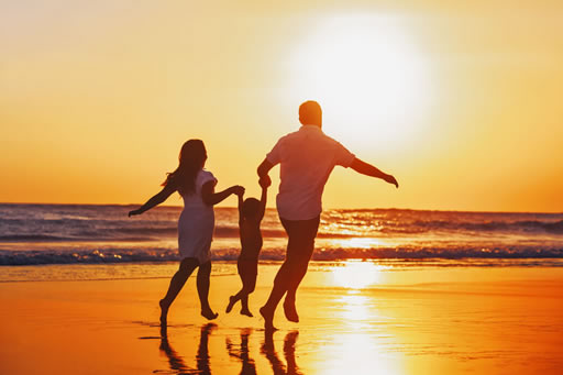 Family on the Beach